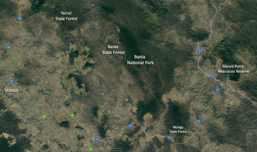 Bania national park location
